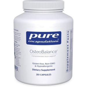 Pure Encapsulations OsteoBalance | Hypoallergenic Supplement to Promote Calcium Absorption and Enhance Healthy Bone Mineralization* | 351 Capsules(351 Count (Pack of 1))