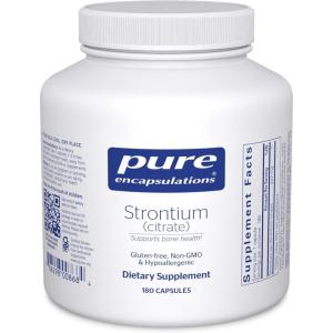 Pure Encapsulations Strontium (Citrate) | Hypoallergenic Dietary Supplement to Support Healthy Bones* | 180 Capsules(180 Count (Pack of 1))