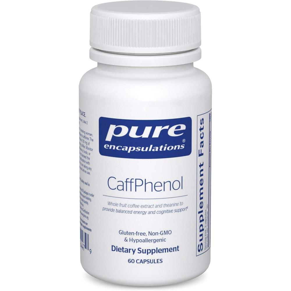 image:imagePure Encapsulations CaffPhenol Whole Fruit Coffeeberry Extract and Theanine to Provide Balanced Energy and Cognitive Support 60 Capsules