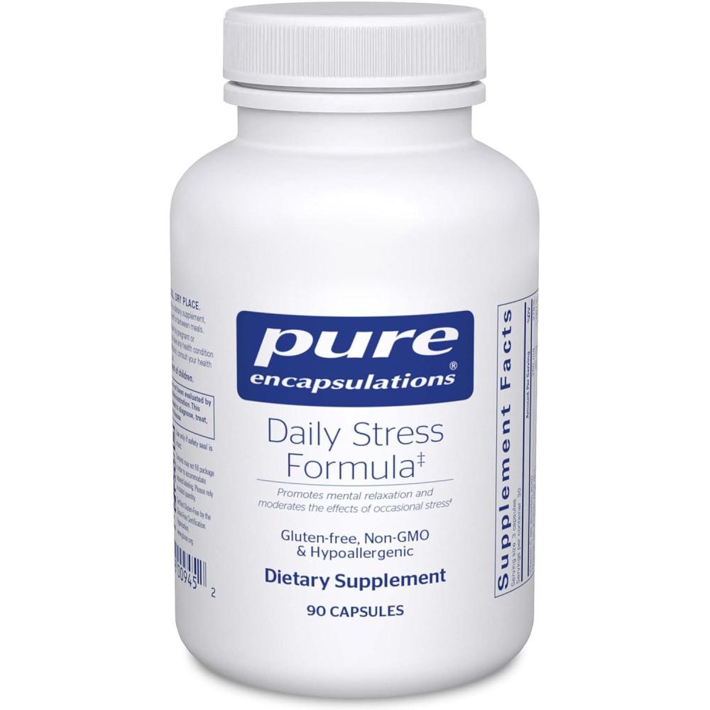 image:imagePure Encapsulations Daily Stress Formula Promotes Relaxation and Moderates the Effects of Occasional Stress 180 Capsules90 Count Pack of 1