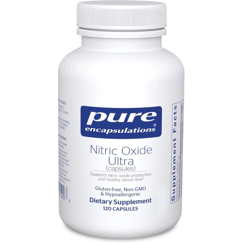 image:imagePure Encapsulations Nitric Oxide Ultra Capsules Supplement Supports Nitric Oxide Production Healthy Blood Flow amp Vascular Health with LCitrulline amp CranLoad Cranberry Extract 120 Capsules120 Count Pack of 1