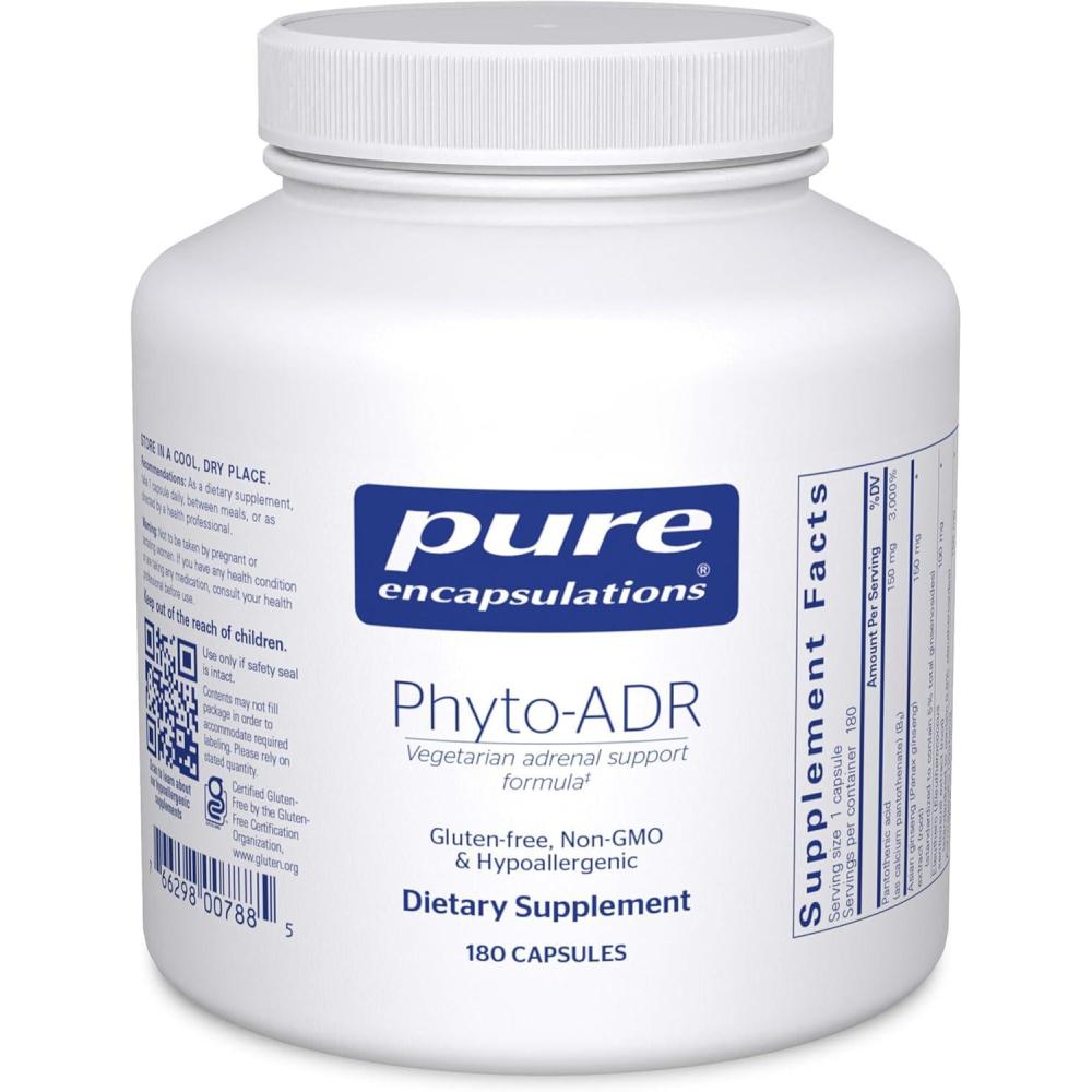image:imagePure Encapsulations PhytoADR Vegetarian Adrenal Support Formula 60 Capsules180 Count Pack of 1