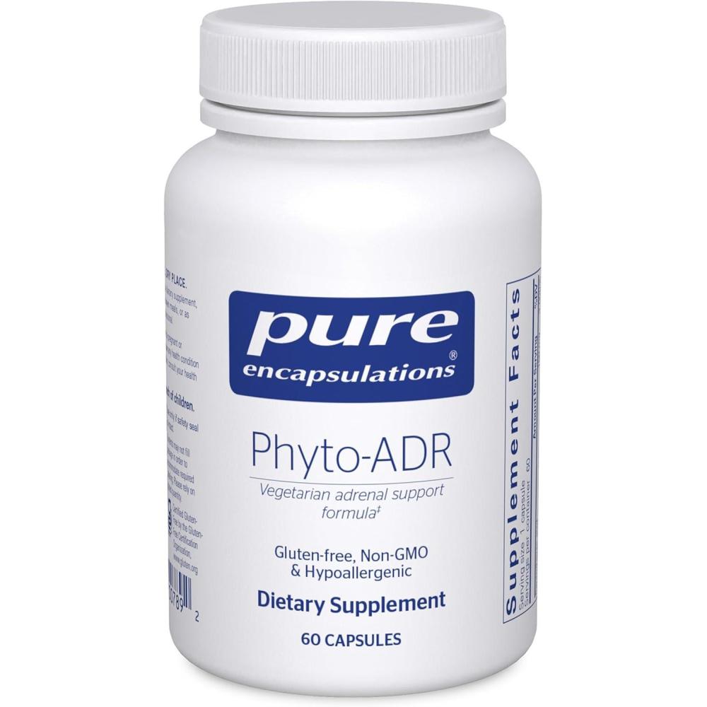 image:imagePure Encapsulations PhytoADR Vegetarian Adrenal Support Formula 60 Capsules60 Count Pack of 1