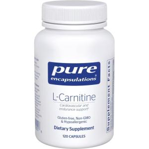 Pure Encapsulations L-Carnitine | Hypoallergenic Supplement for Cardiovascular and Endurance Support | 120 Capsules(120 Count (Pack of 1))
