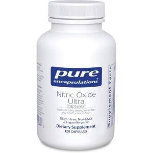 Pure Encapsulations Nitric Oxide Ultra (Capsules) – Supplement Supports Nitric Oxide Production, Healthy Blood Flow & Vascular Health – with L-Citrulline & CranLoad Cranberry Extract – 120 Capsules(120 Count (Pack of 1))