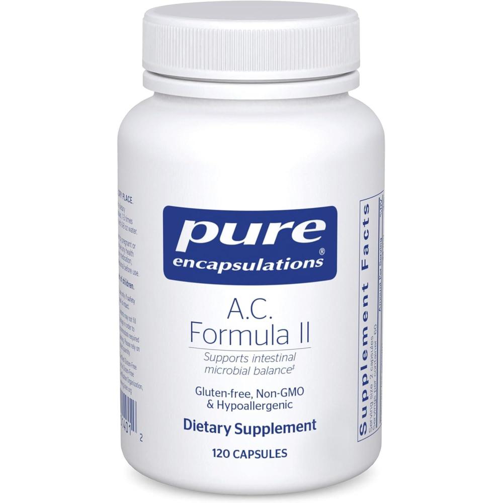 image:imagePure Encapsulations AC Formula II Hypoallergenic Dietary Supplement to Promote Healthy Balance 120 Capsules