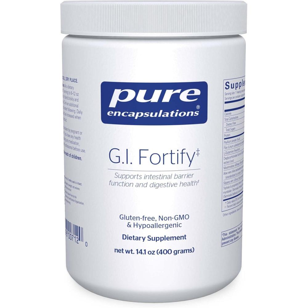 image:imagePure Encapsulations GI Fortify Supports Function Microflora Balance Cellular Health amp Detoxification of GI Tract with Slippery Elm Bark 141 Oz