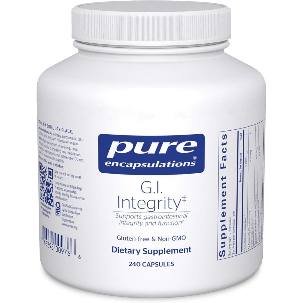 image:imagePure Encapsulations GI Integrity Enhanced Support for Gastrointestinal Integrity and Function 240 Capsules240 Count Pack of 1