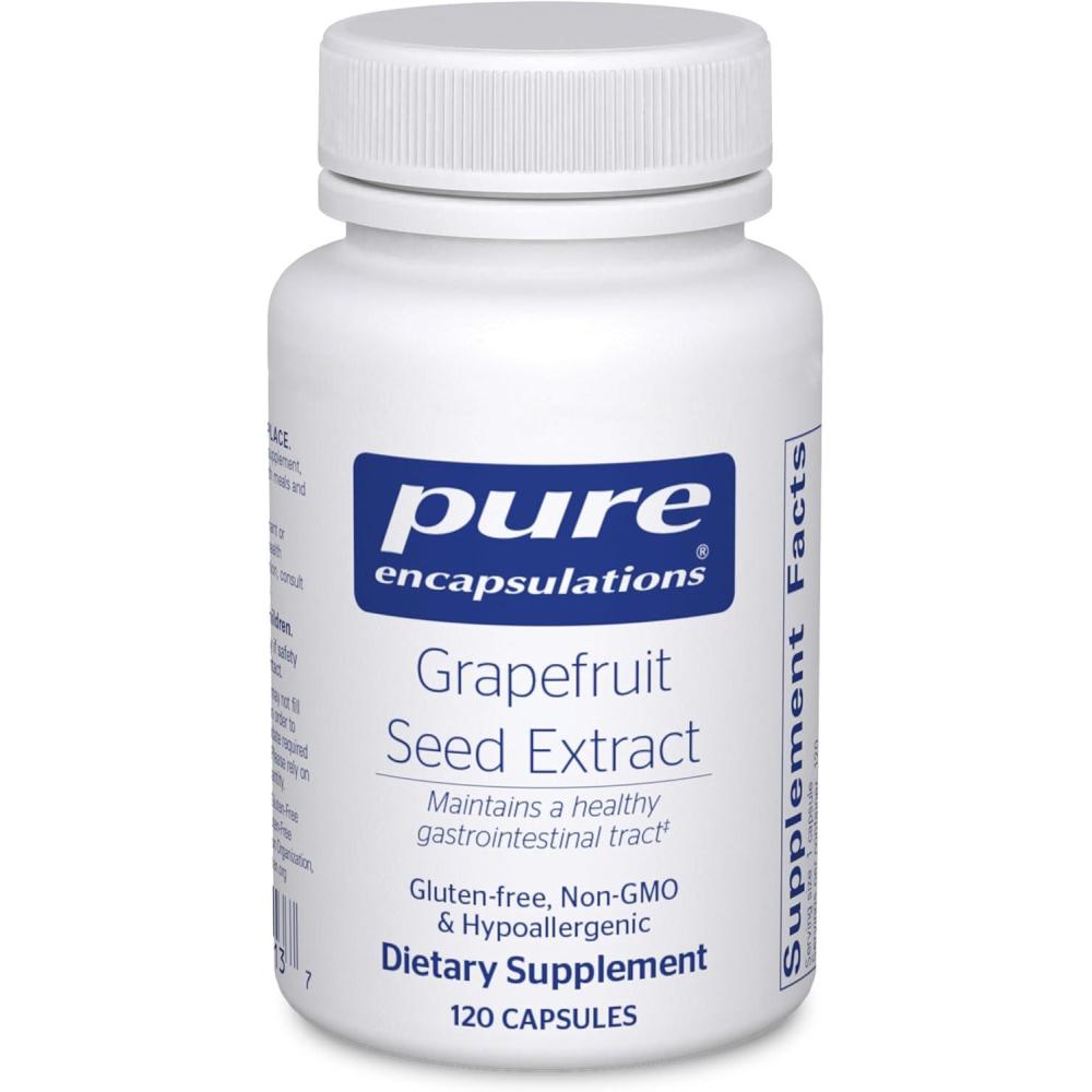 image:imagePure Encapsulations Grapefruit Seed Extract Supplement to Support the Balance of Intestinal Microorganisms and GI Tract 60 Capsules120 Count Pack of 1