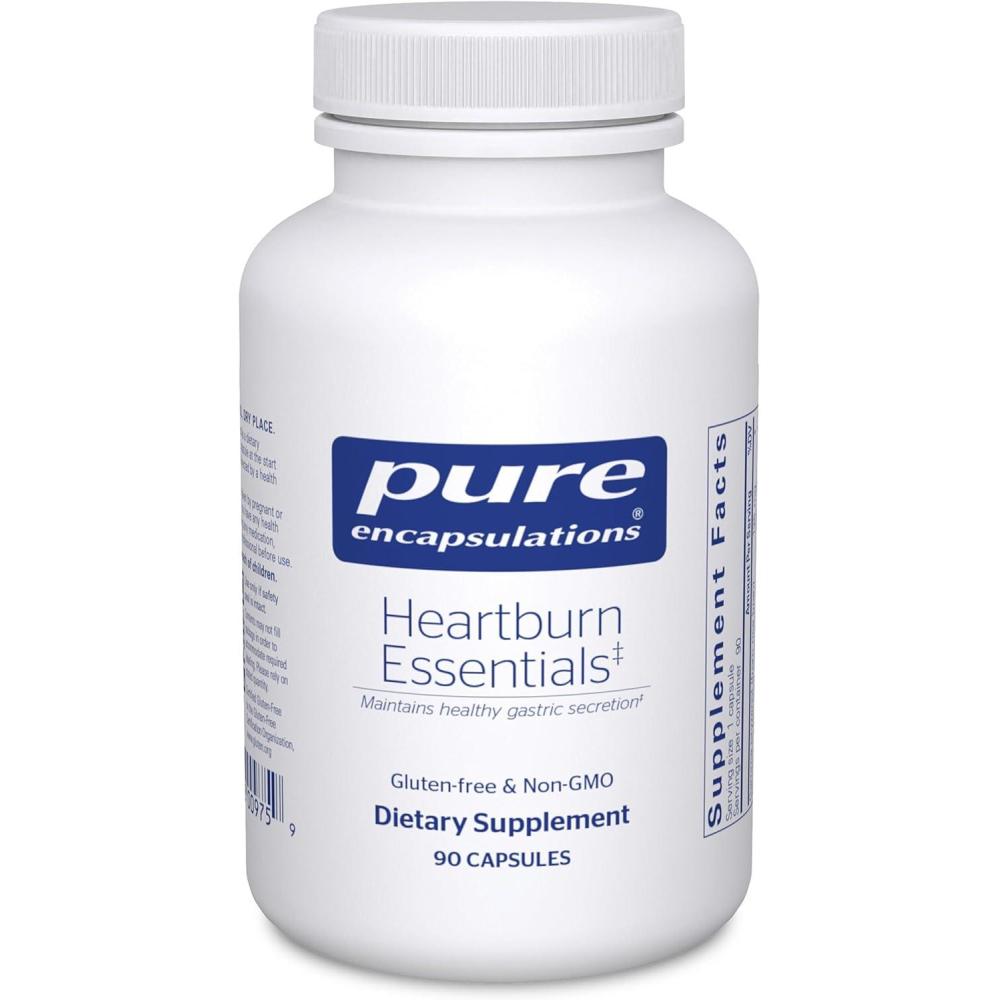 image:imagePure Encapsulations Heartburn Essentials Dietary Supplement Helps Decrease Occurrences of Occasional Heartburn amp Indigestion with Slippery Elm Bark 180 Capsules90 Count Pack of 1