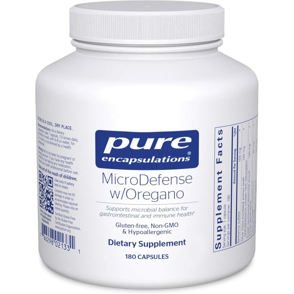 image:imagePure Encapsulations MicroDefense with Oregano Support for Healthy Gastrointestinal Tract Function and Balance 90 Capsules180 Count Pack of 1