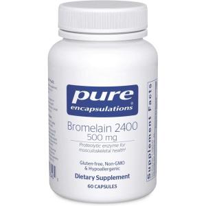 Pure Encapsulations Bromelain 2400 500 mg – for Digestive Support & Musculoskeletal Health – Supports Joints & Muscle Recovery* – Proteolytic Enzymes – Vegan – 60 Capsules(60 Count (Pack of 1))