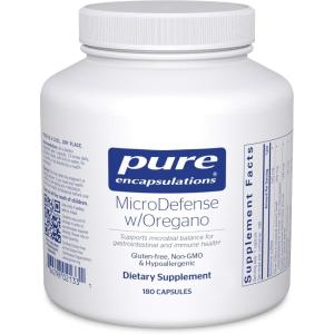 Pure Encapsulations MicroDefense with Oregano | Support for Healthy Gastrointestinal Tract Function and Balance | 90 Capsules(180 Count (Pack of 1))