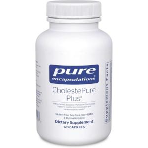 Pure Encapsulations CholestePure Plus 120’s – Supports Lipid Metabolism & Heart Health* – Berberine Supplement – with Citrus Bergamot – Gluten Free & Non-GMO – 120 Capsules(120 Count (Pack of 1))