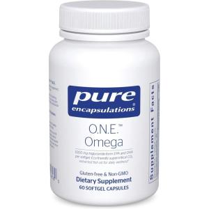 Pure Encapsulations O.N.E. Omega – Fish Oil Supplement for Heart Health, Joints, Skin, Eyes, and Cognition* – Fish Oil Concentrate with EPA and DHA – 30 Softgel Capsules(60 Count (Pack of 1))