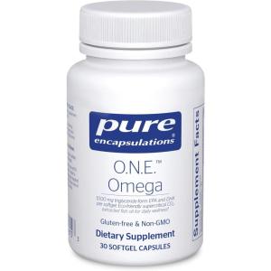 Pure Encapsulations O.N.E. Omega – Fish Oil Supplement for Heart Health, Joints, Skin, Eyes, and Cognition* – Fish Oil Concentrate with EPA and DHA – 30 Softgel Capsules(30 Count (Pack of 1))