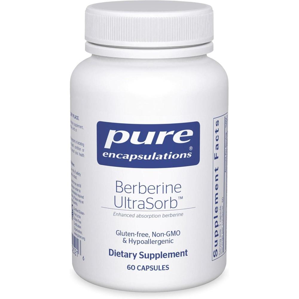 image:imagePure Encapsulations Berberine UltraSorb Enhanced Absorption Berberine Phytosome 550 mg Supports Metabolic amp Cardiometabolic Health 60 Capsules