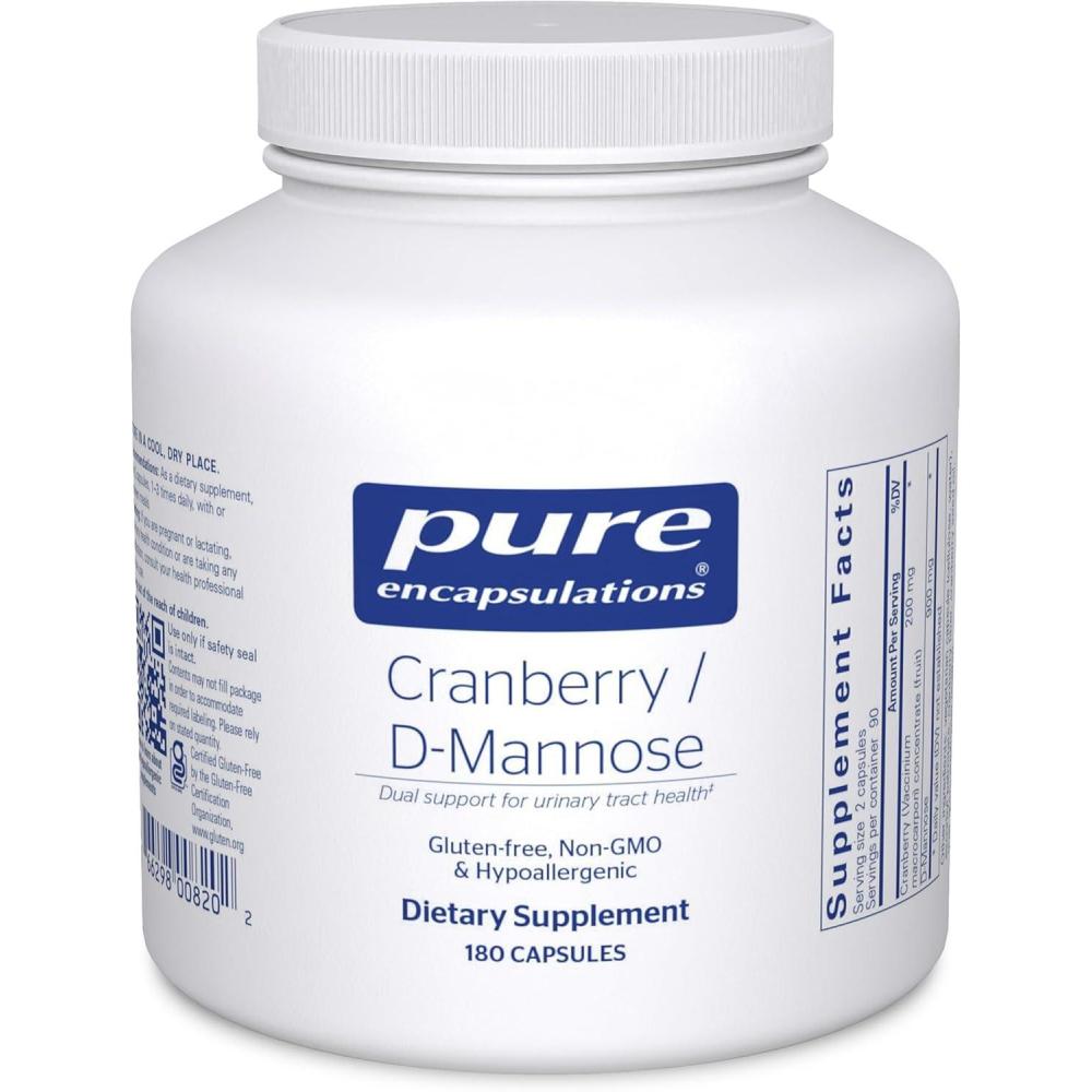 image:imagePure Encapsulations Cranberry DMannose  Supports Urinary Tract Health  with Cranberry Fruit Solids  Vegan amp NonGMO Dietary Supplement  90 Capsules180 Count Pack of 1