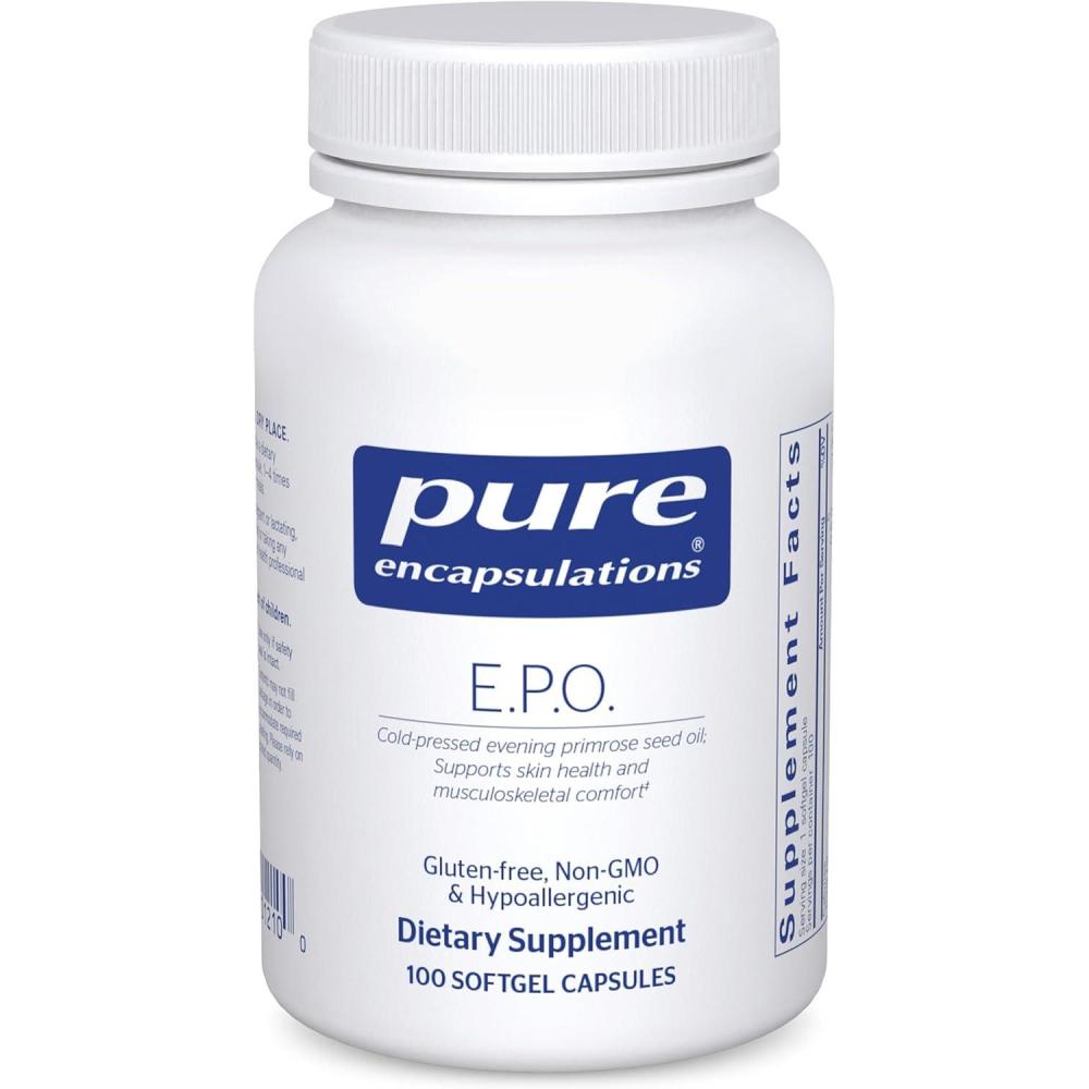 image:imagePure Encapsulations EPO Evening Primrose Oil Hypoallergenic Dietary Supplement Containing 9 GLA 250 Softgel Capsules100 Count Pack of 1