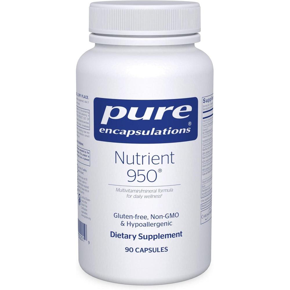 image:imagePure Encapsulations Nutrient 950 Multivitamin Mineral Supplement to Support Physiological Functions and a Healthy Lifestyle 360 Capsules90 Count Pack of 1