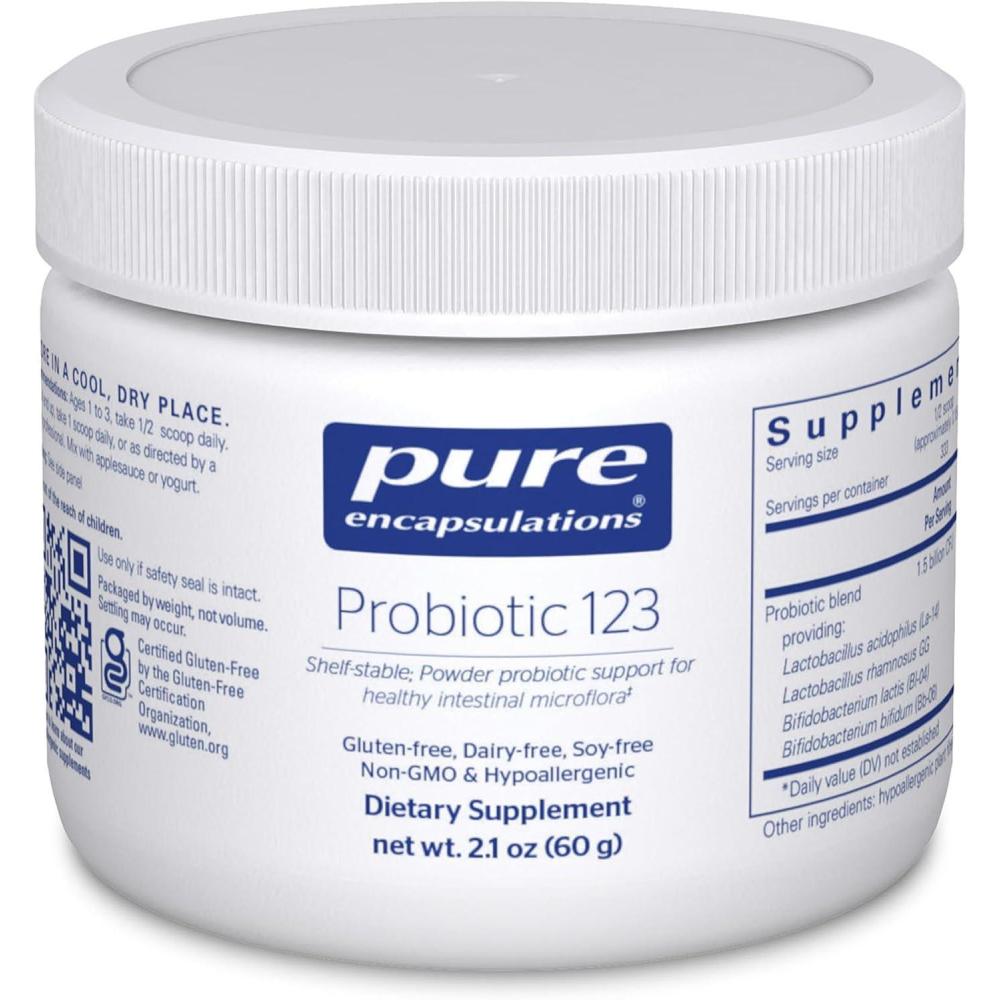 image:imagePure Encapsulations Probiotic 123 Childrens Probiotic Support for Healthy Intestinal Microflora 21 Ounces