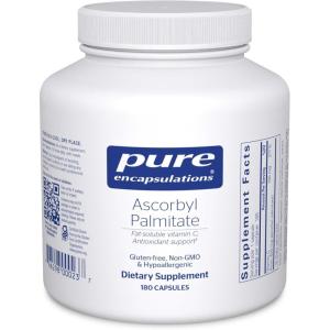 Pure Encapsulations Ascorbyl Palmitate | Vitamin C Supplement to Support Iron Absorption and a Healthy Immune System* | 180 Capsules