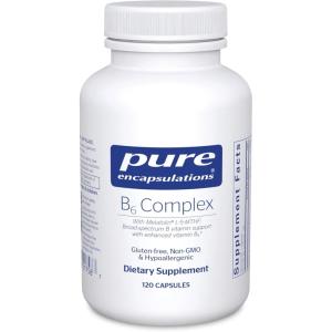 Pure Encapsulations B6 Complex – Supports Nervous System & Brain Health* – Includes B Vitamins – Contains Enriched Vitamin B6 – Non-GMO & Gluten Free – 120 Capsules(120 Count (Pack of 1))