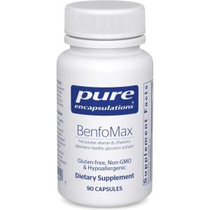 Pure Encapsulations BenfoMax 90’s – 200 mg Benfotiamine – Vitamin B1 Thiamin Supplement – Supports Heart & Metabolism Health – Vegan & Non-GMO – 90 Capsules(Standard Packaging)