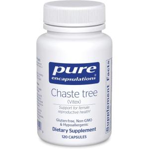 Pure Encapsulations Chaste Tree (Vitex) – Supports Menstrual Cycle Regularity – for Breast Comfort* – Women’s Supplement – Hormonal Balance Support – Non-GMO & Vegan – 60 Capsules(120 Count (Pack of 1))