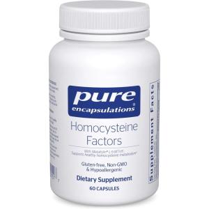 Pure Encapsulations Homocysteine Factors | Supplement to Support Normal Homocysteine Levels and Cardiovascular Health* | 60 Capsules(60 Count (Pack of 1))