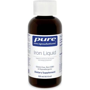 Pure Encapsulations Iron Liquid | Hypoallergenic Supplement Supports Hemoglobin and Myoglobin Function | 4.1 fl. oz.
