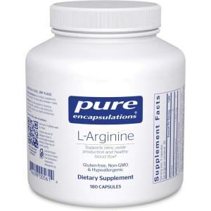 Pure Encapsulations L-Arginine – 1,400 mg – Support Nitric Oxide Production – Heart Health & Blood Flow – Gluten Free & Non-GMO – 180 Capsules(180 Count (Pack of 1))