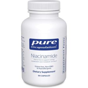 Pure Encapsulations Niacinamide | Vitamin B3 Supplement to Support Energy Metabolism, Joint Mobility, and Metabolic Function* | 90 Capsules(90 Count (Pack of 1))