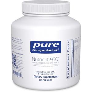 Pure Encapsulations Nutrient 950 Without Copper, Iron, & Iodine | Antioxidant Multivitamin and Mineral Supplement to Support Optimal Health and Physiological Functions* | 180 Capsules