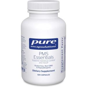 Pure Encapsulations PMS Essentials | Hypoallergenic Supplement Supports Menstrual Comfort, Fatigue, and Helps Lessen Cravings* | 120 Capsules(120 Count (Pack of 1))