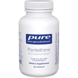 Pure Encapsulations Pantethine | Hypoallergenic Supplement Supports Healthy Lipid Metabolism and Cardiovascular Function | 120 Capsules(120 Count (Pack of 1))