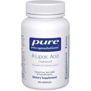 Pure Encapsulations R-Lipoic Acid (Stabilized) | Hypoallergenic Supplement with Enhanced Antioxidant Protection and Metabolic Support | 120 Capsules(120 Count (Pack of 1))
