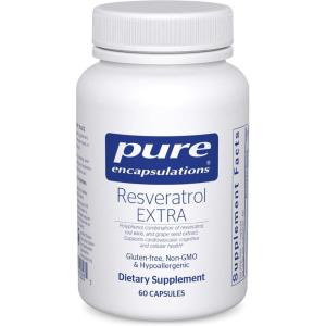 Pure Encapsulations Resveratrol EXTRA – 100 mg Trans-Resveratrol – For Healthy Cellular & Cardiovascular Function* – Antioxidants Supplement – Non-GMO & Gluten Free – 60 Capsules(60 Count (Pack of 1))