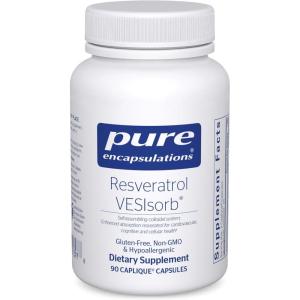 Pure Encapsulations Resveratrol VES-Sorb | Hypoallergenic Support for Cellular and Cardiovascular Health* | 90 Capsules(90 Count (Pack of 1))