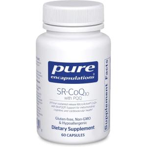 Pure Encapsulations SR-CoQ10 with PQQ – Heart Health Support* – Sustained Release Technology – Antioxidants Supplement – Gluten Free, Vegetarian & Non-GMO – 60 Capsules