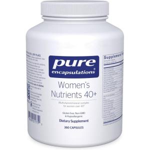 Pure Encapsulations Women’s Nutrients 40+ – Multivitamin for Women Over 40 to Support Urinary Tract Health, Breast Cell Health & Eye Integrity* Vitamin C & E – Gluten-Free & Non-GMO – 360 Capsules(360 Count (Pack of 1))