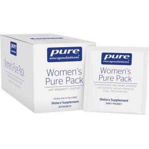Pure Encapsulations Women’s Pure Pack – for Women Over 40 – Bone, Heart, Eye & Breast Health* – with Calcium, DHA, EPA & CoQ10 – Once-Daily – 30 Packets