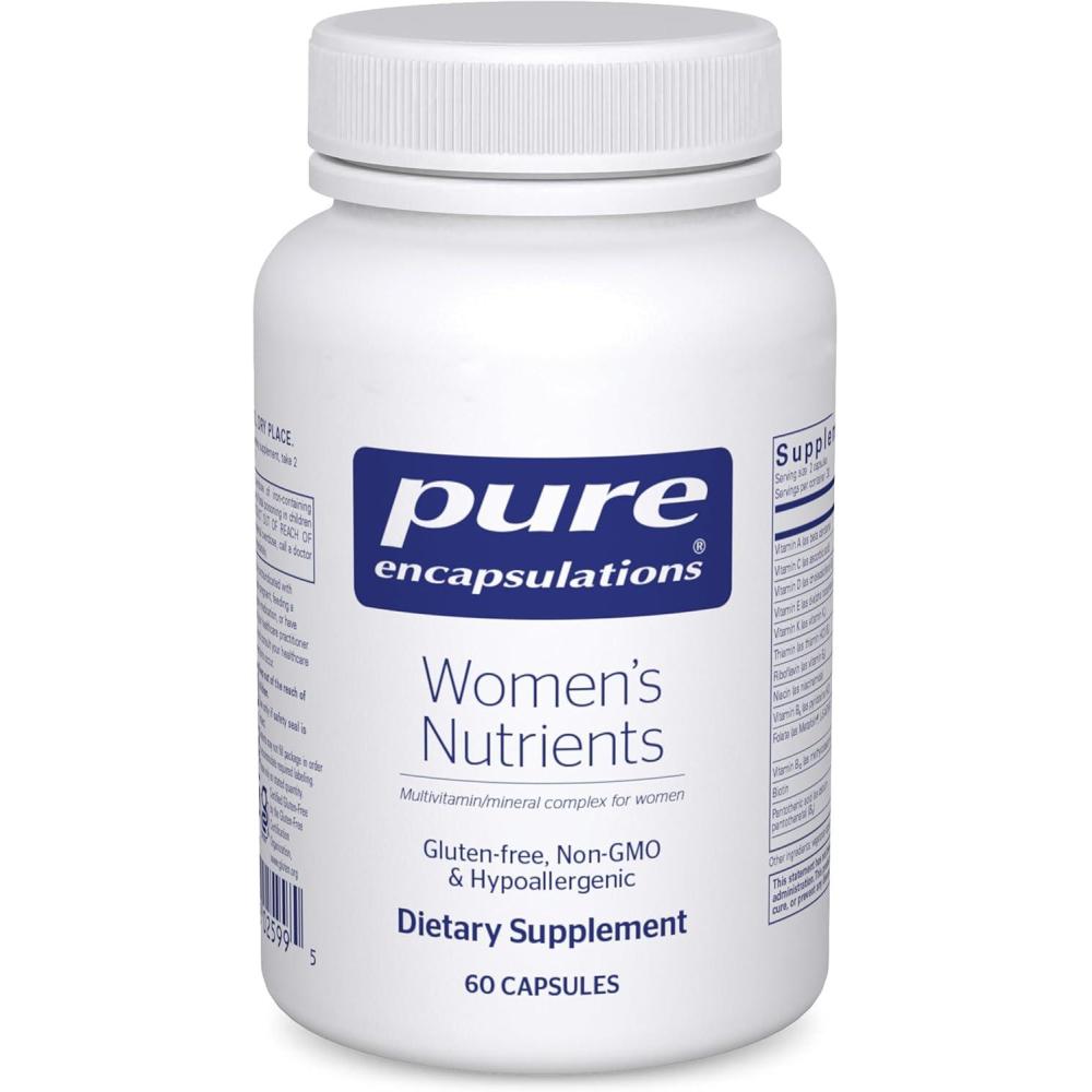 image:imagePure Encapsulations Womens Nutrients Multivitamin amp Mineral Complex for Women Essential Daily Support for Energy Hormones amp Cellular Health 60 Capsules