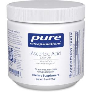 Pure Encapsulations Ascorbic Acid Powder | Hypoallergenic Vitamin C Supplement for Antioxidant Support* | 8 Ounces