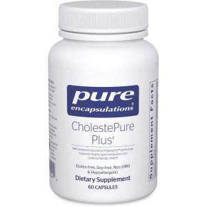 Pure Encapsulations CholestePure Plus 120’s – Supports Lipid Metabolism & Heart Health* – Berberine Supplement – with Citrus Bergamot – Gluten Free & Non-GMO – 60 Capsules(60 Count (Pack of 1))