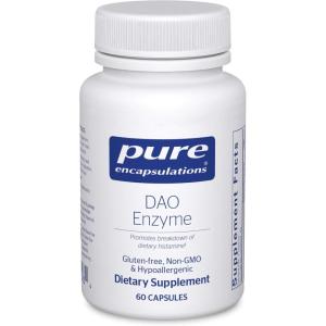 Pure Encapsulations DAO Enzyme – Histamine Breakdown Digestion Support Supplement* – Ease Digestive Discomfort & Skin Sensitivity* – Allergen-Free Health Supplement – 60 Capsules